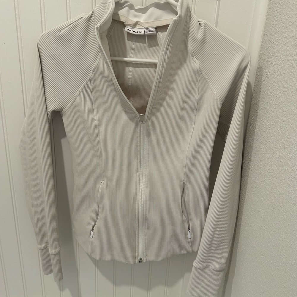 Women's Off White Jacket Athleta XS